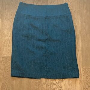 Chapter One Teal Blue Pencil Skirt